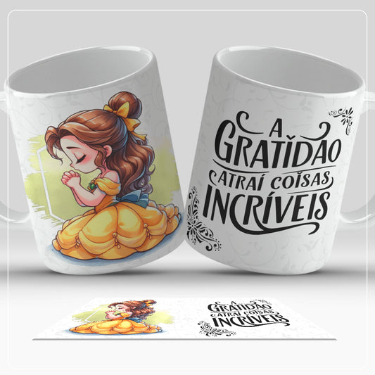 Caneca Personalizada (Coleção  Princesas Disney)