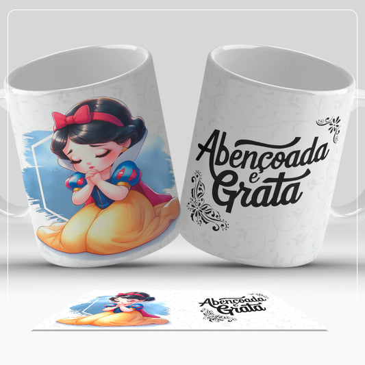 Caneca Personalizada (Coleção  Princesas Disney)