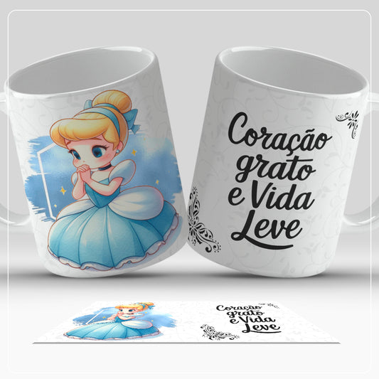 Caneca Personalizada (Coleção  Princesas Disney)